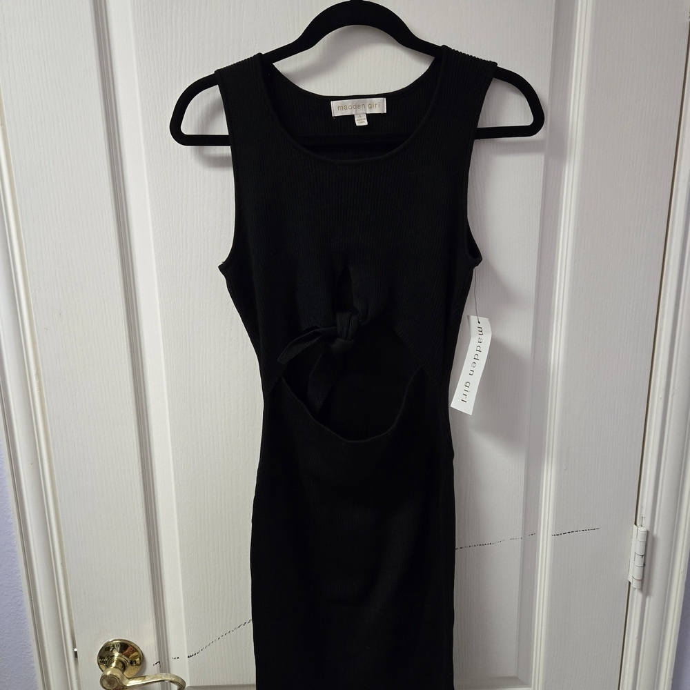 Madden Girl Black Cut-Out Dress Size Large | NWT |